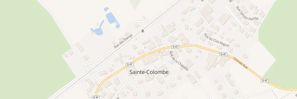 Plan du 2 Rue de la Gare à Sainte-Colombe