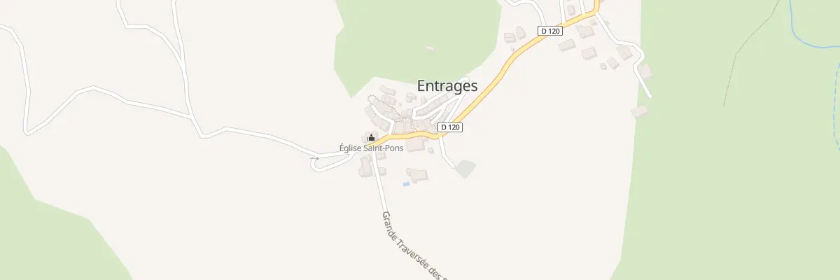 Plan du 5016 Le Village à Entrages