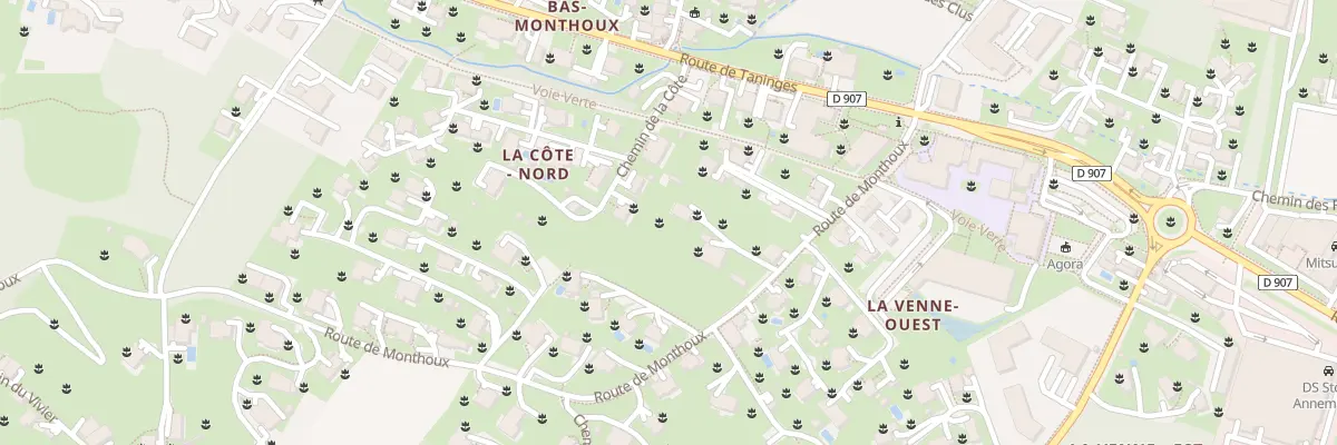 Plan du 45 Rte de Monthoux à Vétraz-Monthoux