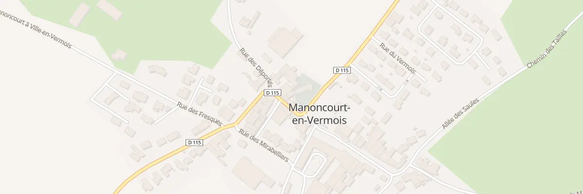 Plan du 2B Rue des Déportés à Manoncourt-en-Vermois