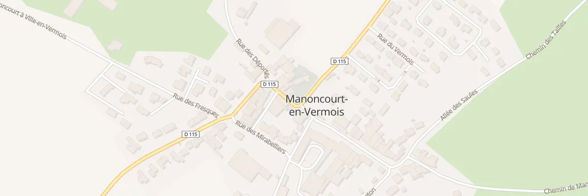 Plan du 5015 Rue des Déportés à Manoncourt-en-Vermois