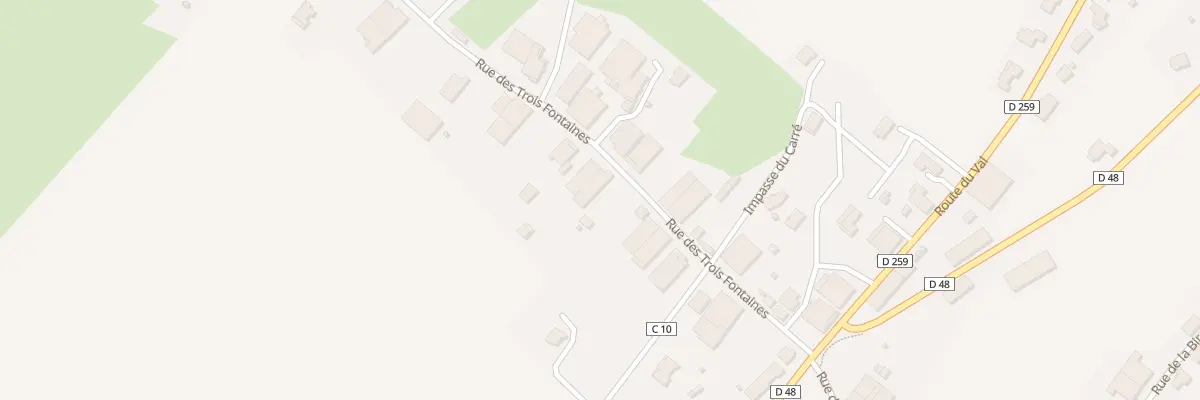 Plan du 13 Rue des Trois Fontaines à Val-d’Usiers