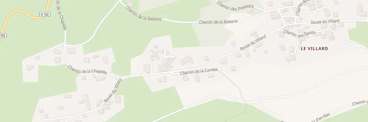 Plan du 5291 Le Roget à Aiton