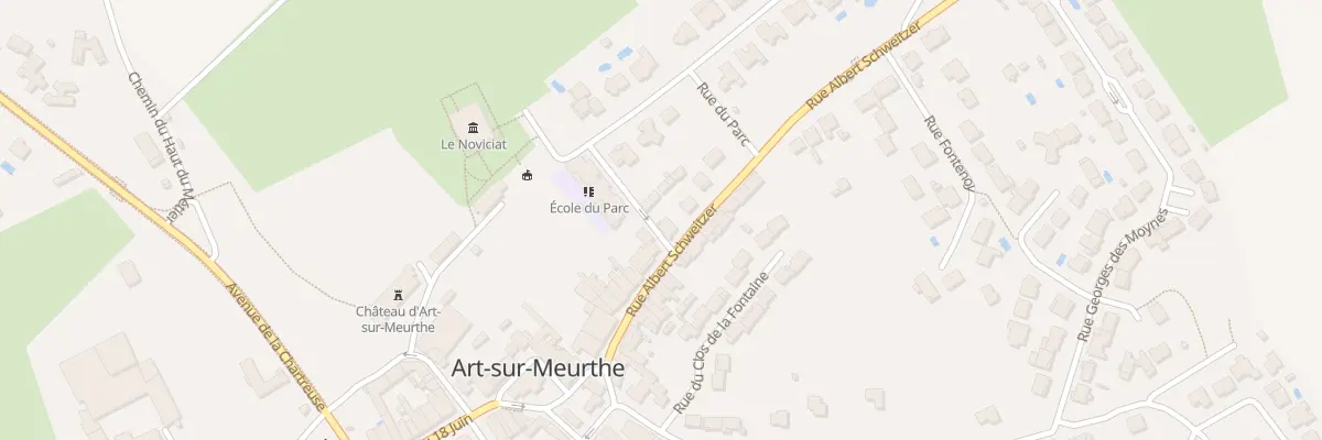 Plan du 15 Rue Albert Schweitzer à Art-sur-Meurthe