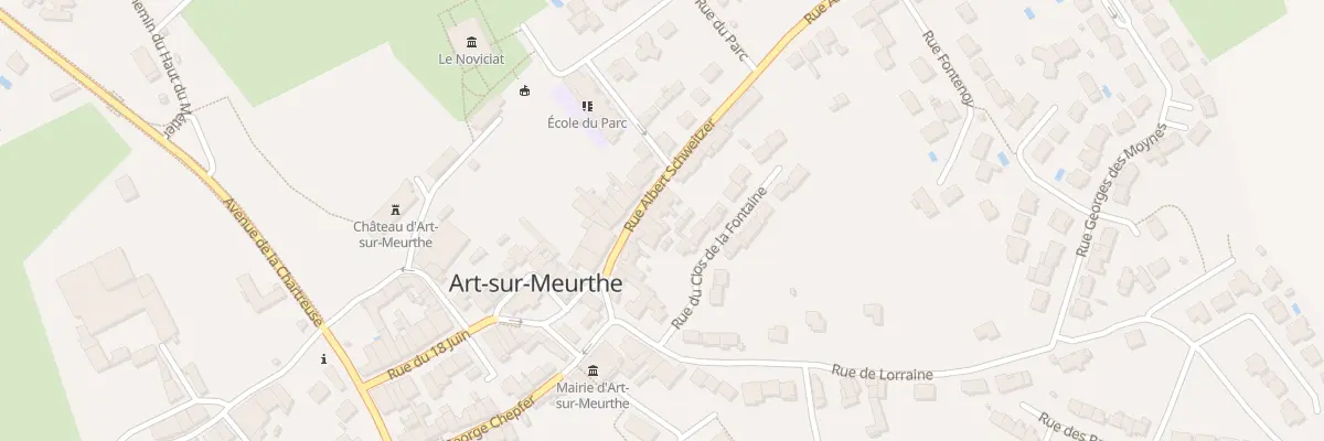Plan du 16 Rue Albert Schweitzer à Art-sur-Meurthe