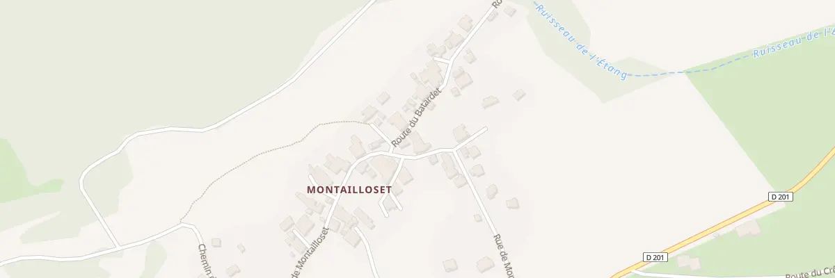 Plan du 26 Rte du Batardet à Montailleur