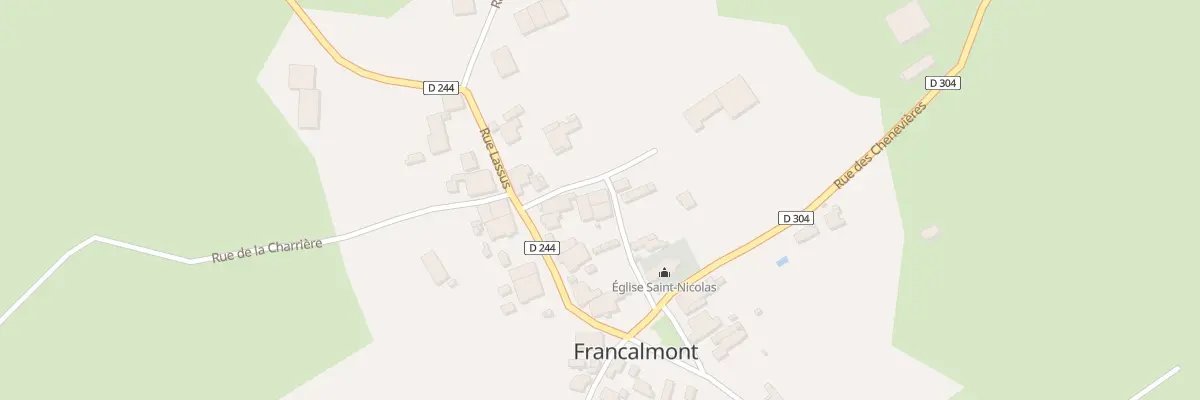 Plan du 3 Rue de l’Eglise à Francalmont