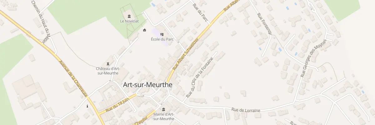 Plan du 20 Rue Albert Schweitzer à Art-sur-Meurthe