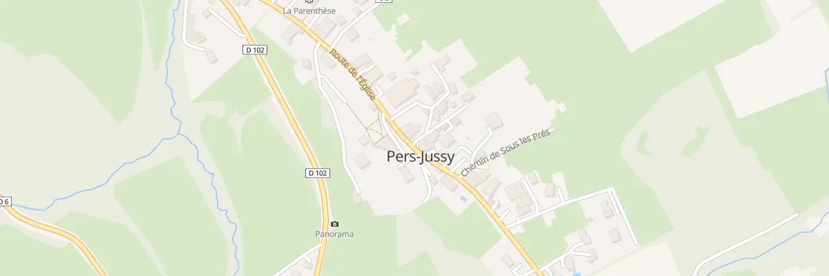 Plan de Pers à Pers-Jussy