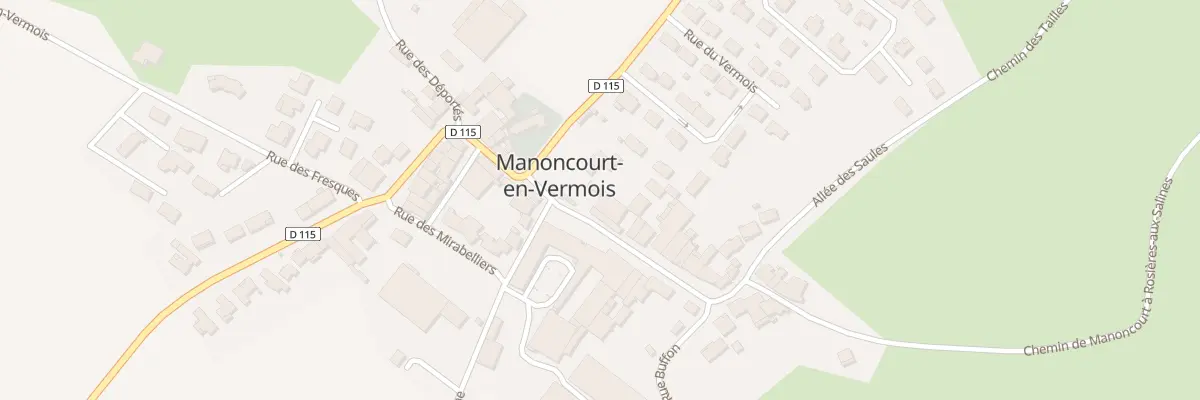 Plan du 1 Rue de Sonnini à Manoncourt-en-Vermois