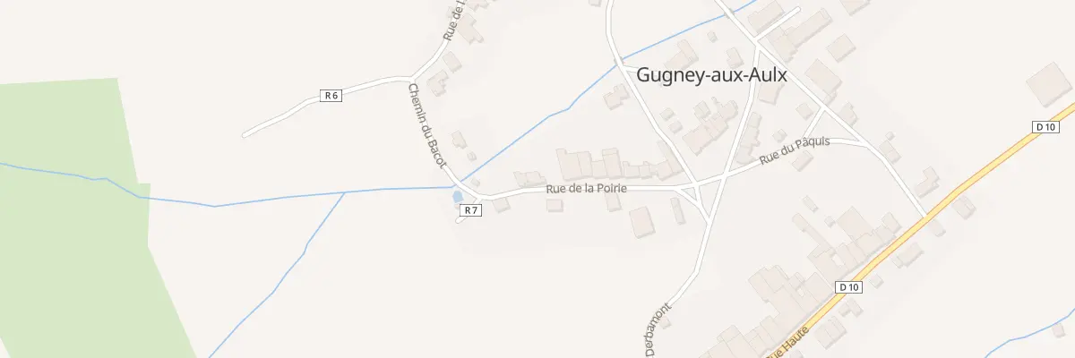Plan du 12 Rue de la Poirie à Gugney-aux-Aulx