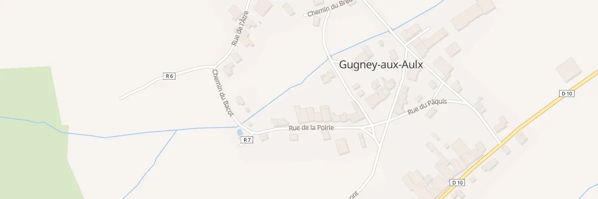 Plan du 10 Rue de la Poirie à Gugney-aux-Aulx