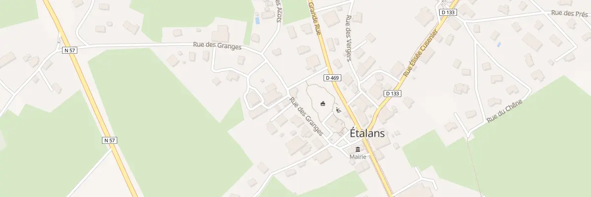 Plan du 4 Rue des Granges à Étalans