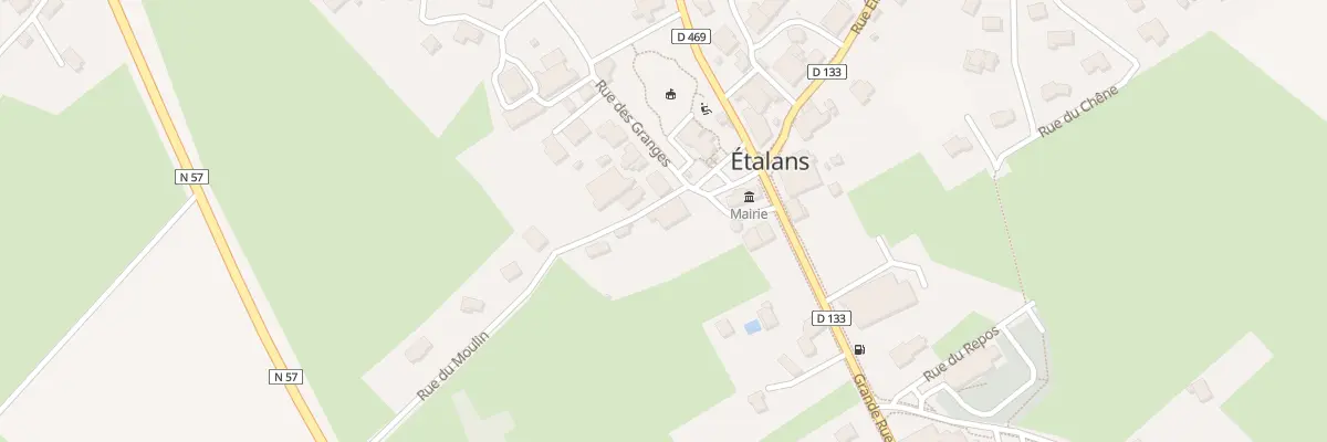 Plan du 5 Rue des Granges à Étalans