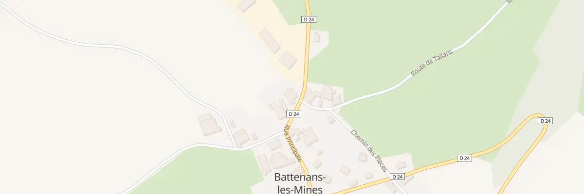 Plan du 3 Rue Principale à Battenans-les-Mines