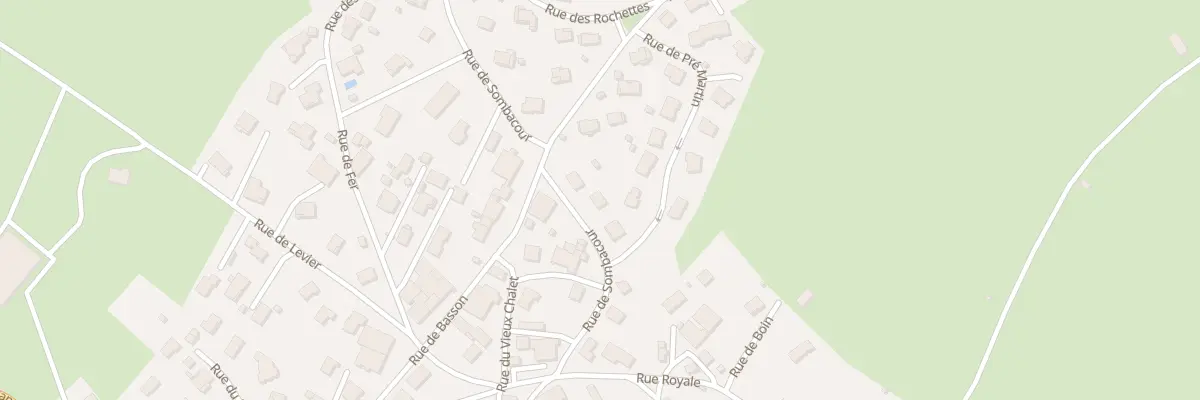 Plan du 24 Rue de Sombacour à Chaffois
