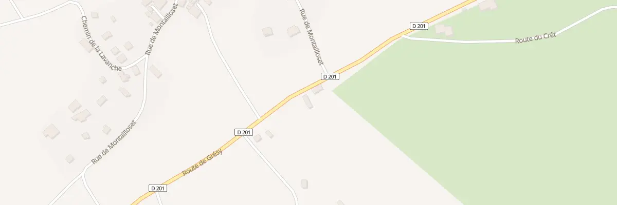 Plan du 1155 Rte de Gresy à Montailleur