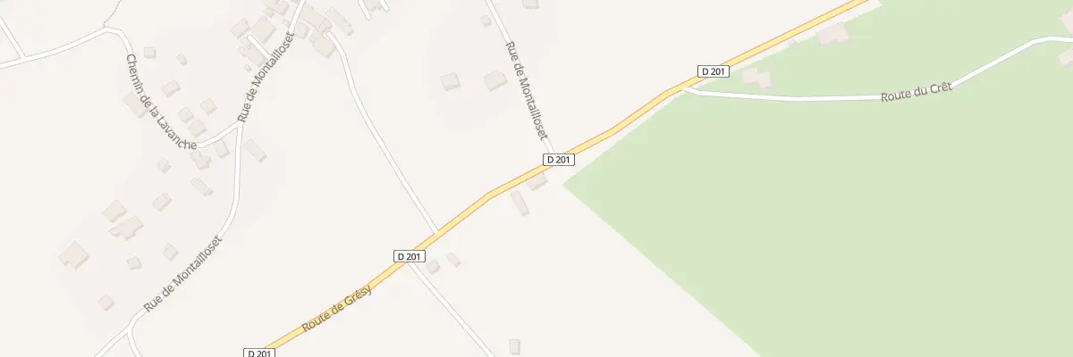 Plan du 1129 Rte de Gresy à Montailleur