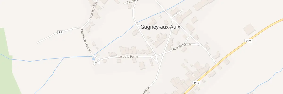 Plan du 6 Rue de la Poirie à Gugney-aux-Aulx