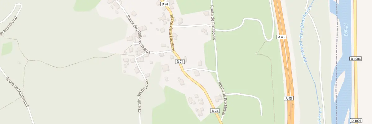Plan du 1410 Rte de la Lauzière à Saint-Rémy-de-Maurienne