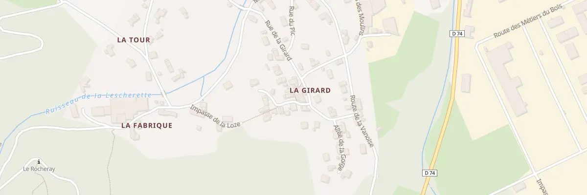 Plan du 5214 La Girard à Saint-Rémy-de-Maurienne