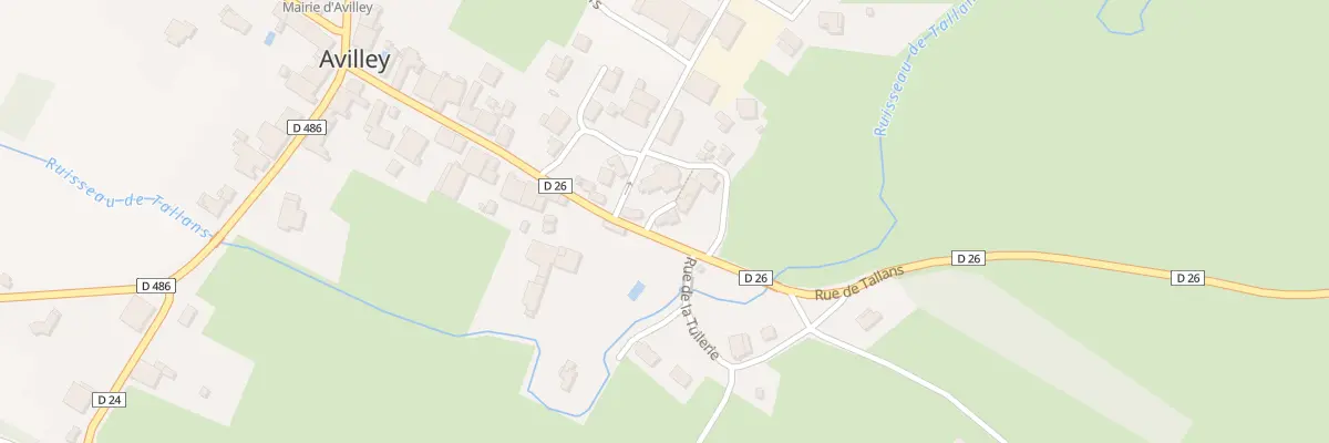 Plan du 2 Sen sous l’Eglise à Avilley
