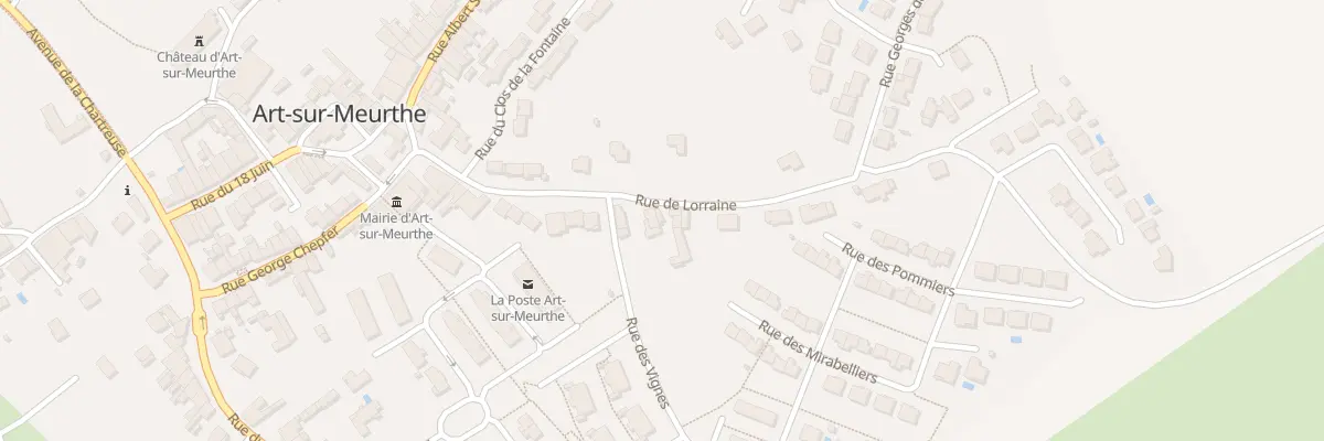 Plan du 28 Rue de Lorraine à Art-sur-Meurthe