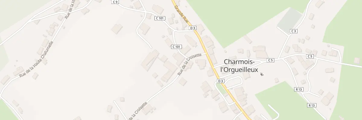 Plan du 6 Rue de la Croisette à Charmois-l’Orgueilleux