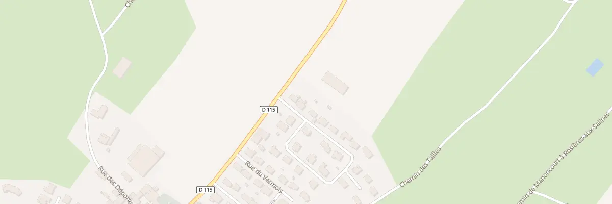Plan du 23 Rue des Vergers à Manoncourt-en-Vermois