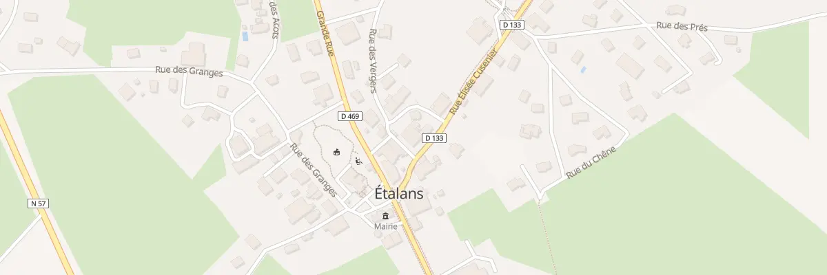 Plan du 9 Rue Elisée Cusenier à Étalans