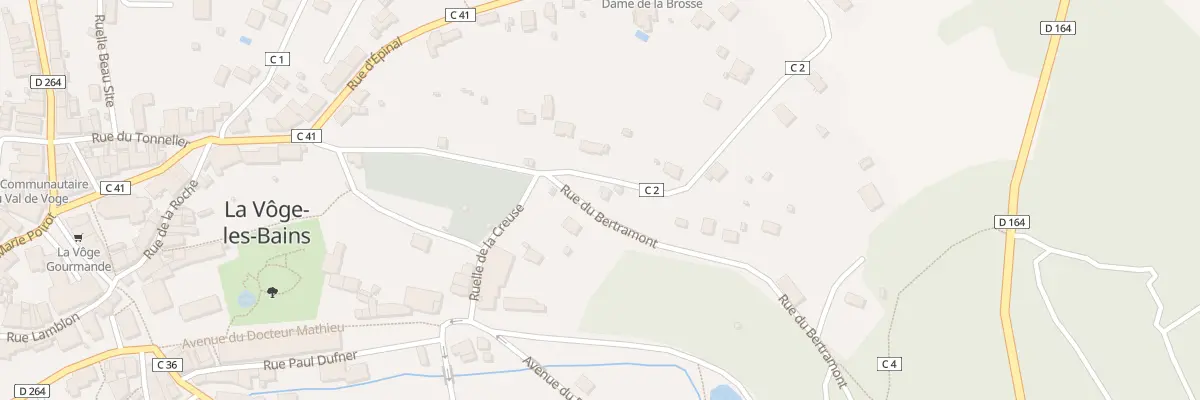 Plan du 2 Rue des Chardonnerets à La Vôge-les-Bains