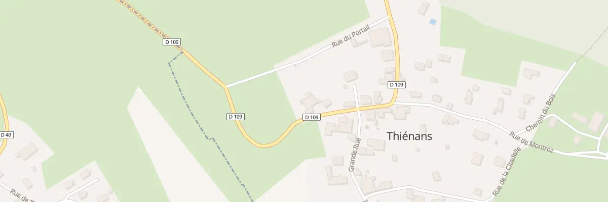 Plan du 7 Rue du Portail à Thiénans