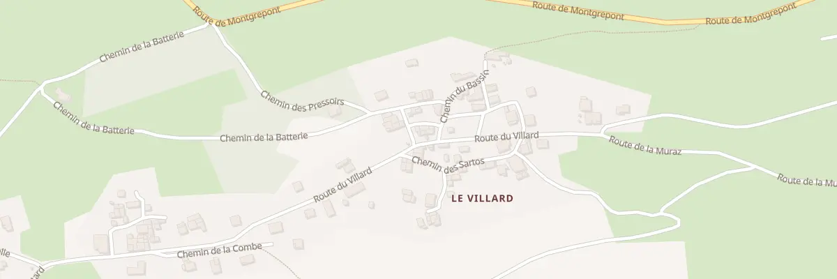 Plan du 5245 Le Villard à Aiton