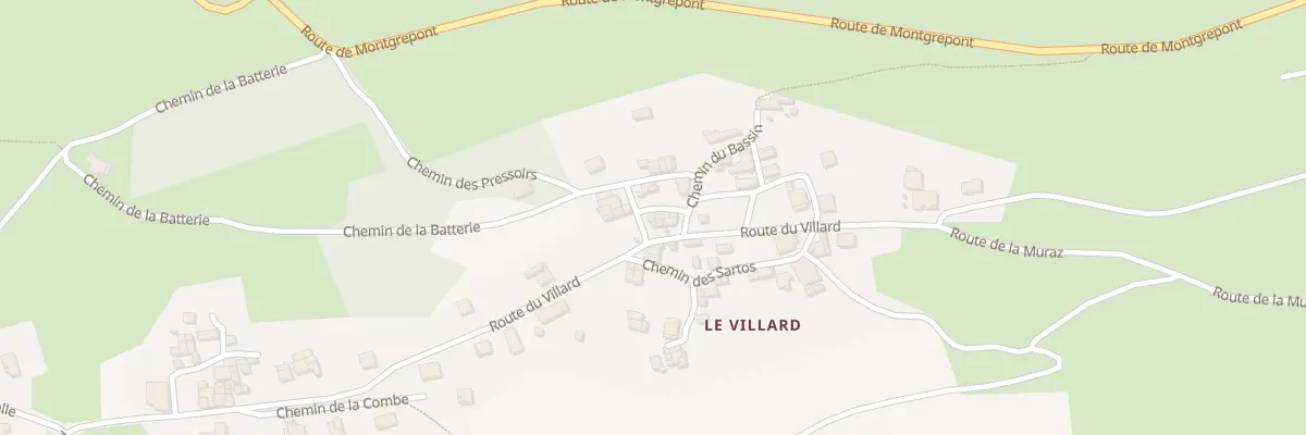 Plan du 5243 Le Villard à Aiton