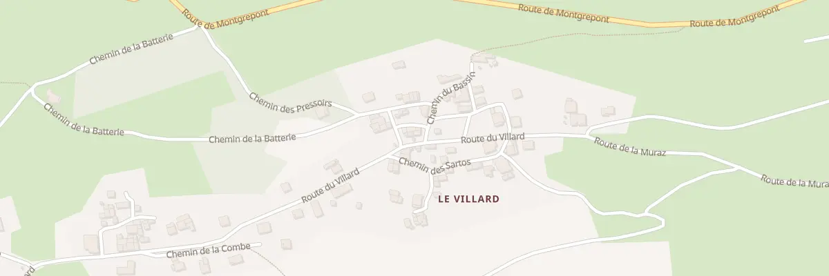 Plan du 5247 Le Villard à Aiton