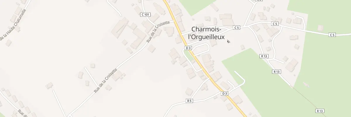 Plan du 28 Rue Grande Rue à Charmois-l’Orgueilleux
