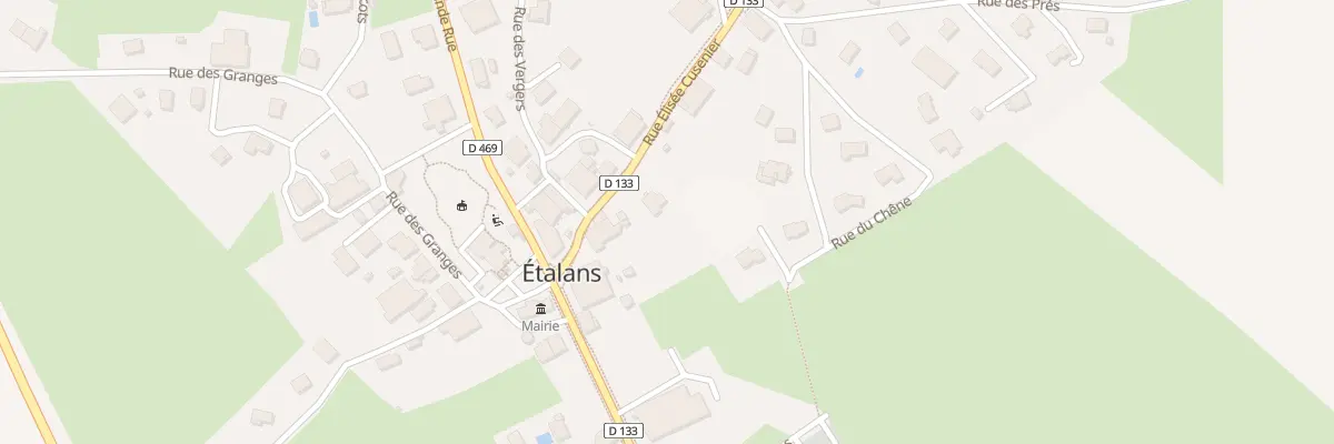 Plan du 14 Rue Elisée Cusenier à Étalans
