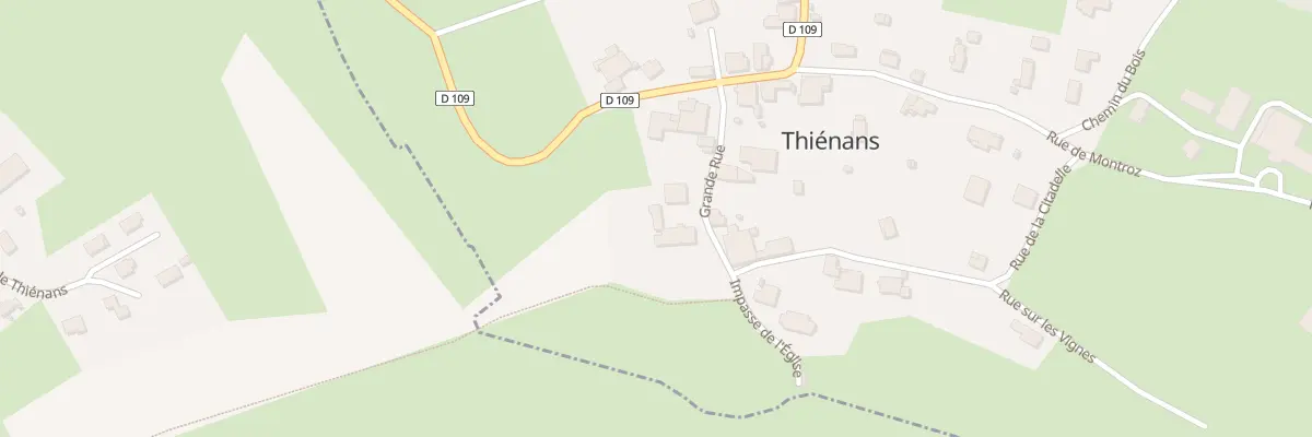 Plan du 9 Rue du Crouzot à Thiénans
