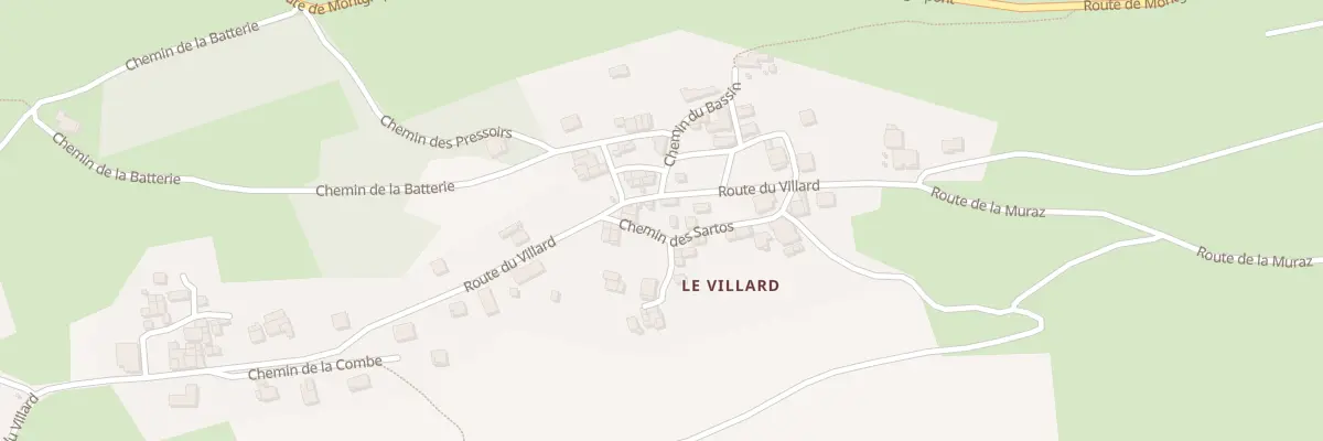 Plan du 1080 Rte du Villard à Aiton