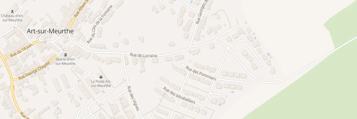 Plan du 36 Rue de Lorraine à Art-sur-Meurthe