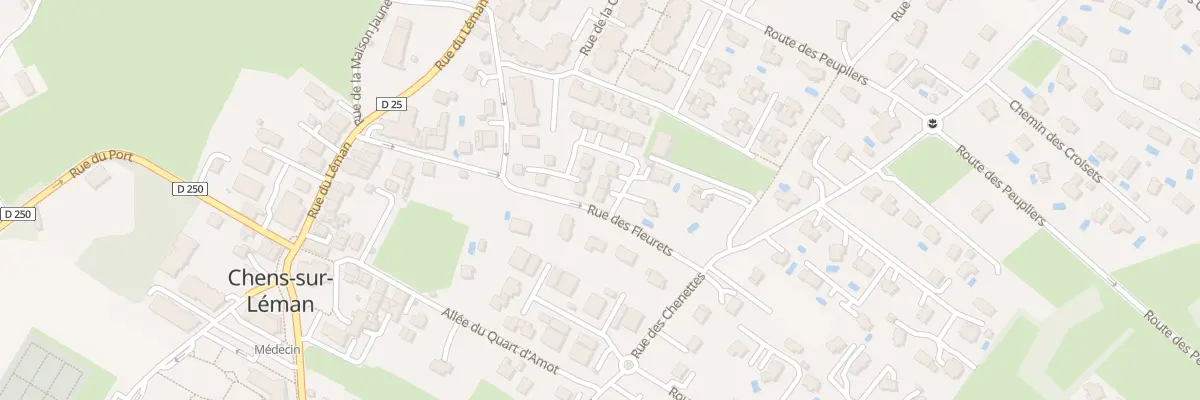 Plan du 215A Rue des Fleurets à Chens-sur-Léman