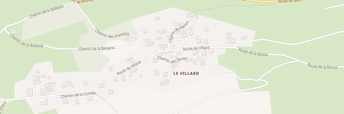 Plan du 5253 Le Villard à Aiton