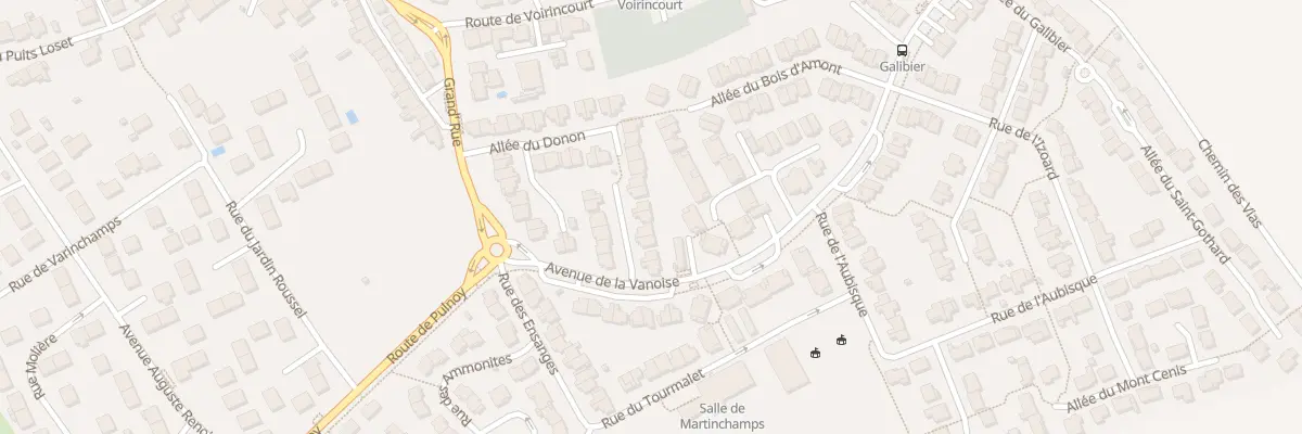 Plan du 5 All du Hohneck à Seichamps