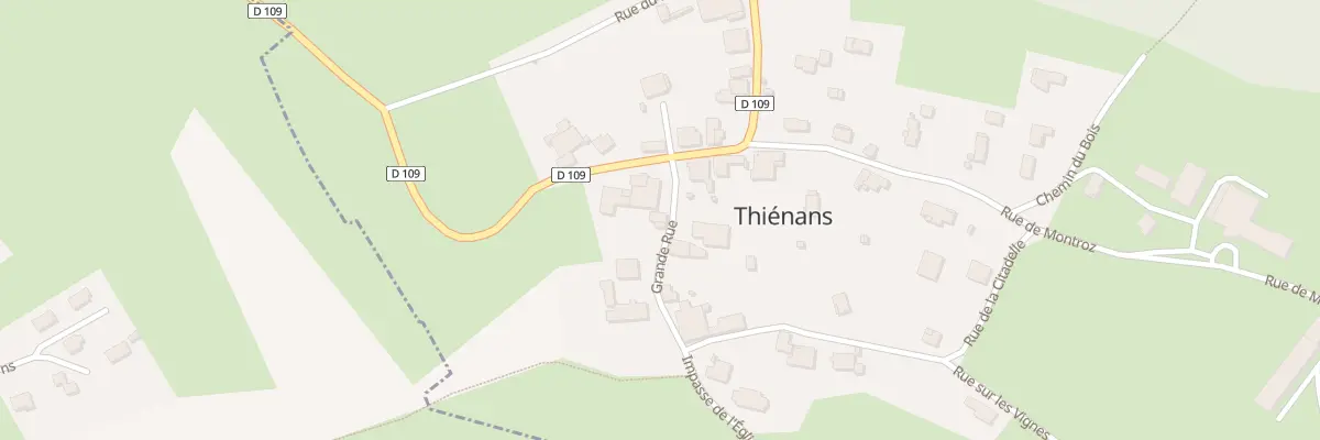 Plan du 4 Gr Grande Rue à Thiénans