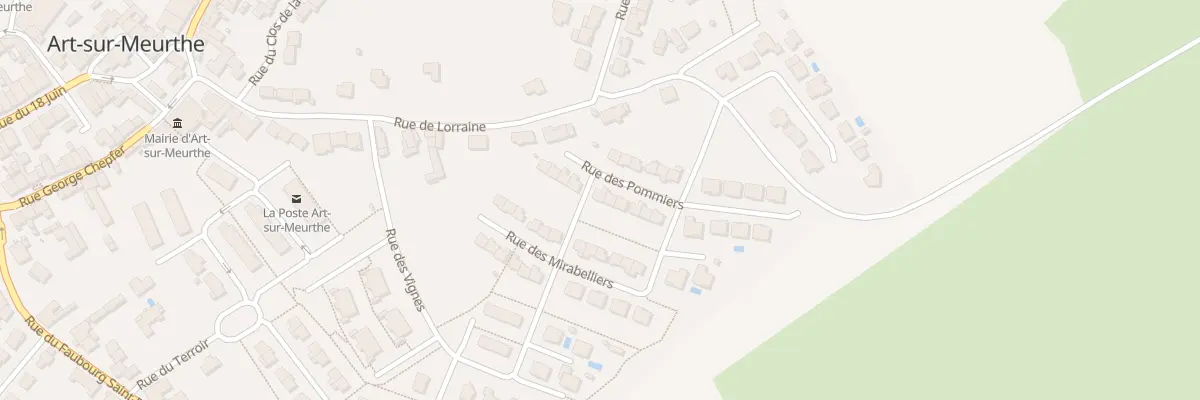Plan du 9 Rue des Pommiers à Art-sur-Meurthe