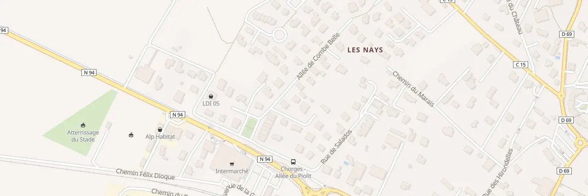 Plan du 5807 Les Nays à Chorges