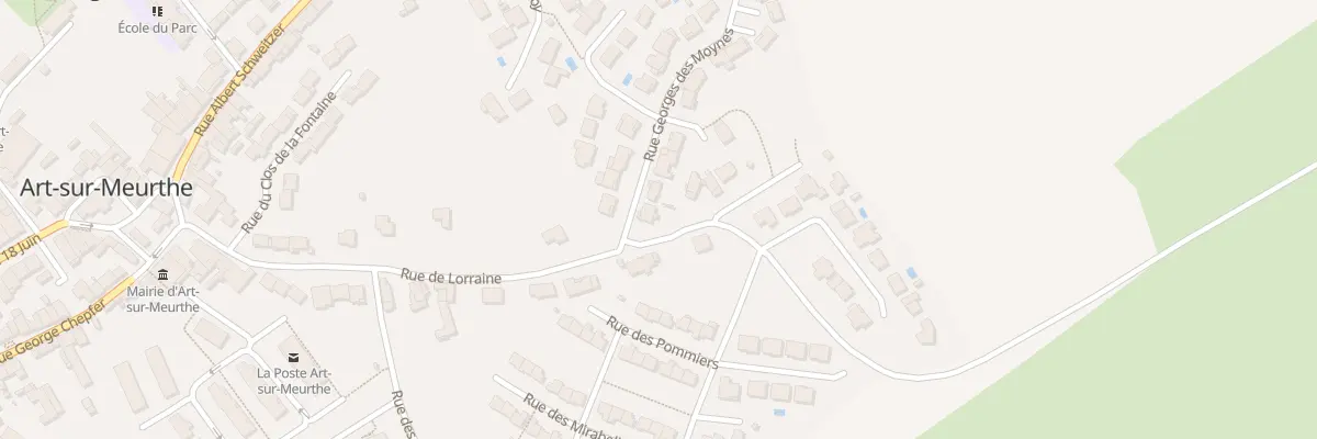 Plan du 2 Rue Georges des Moynes à Art-sur-Meurthe