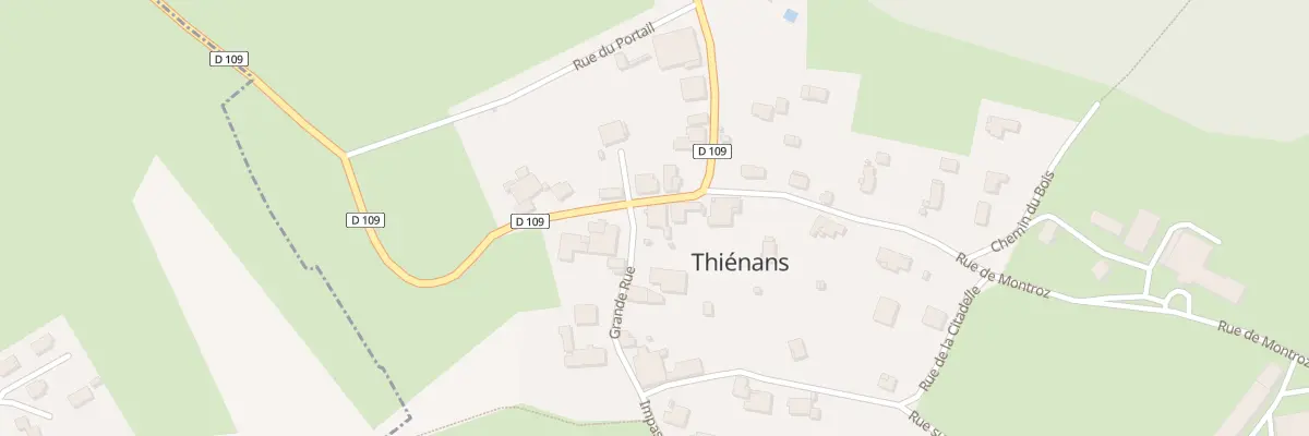 Plan du 1 Grande Rue à Thiénans