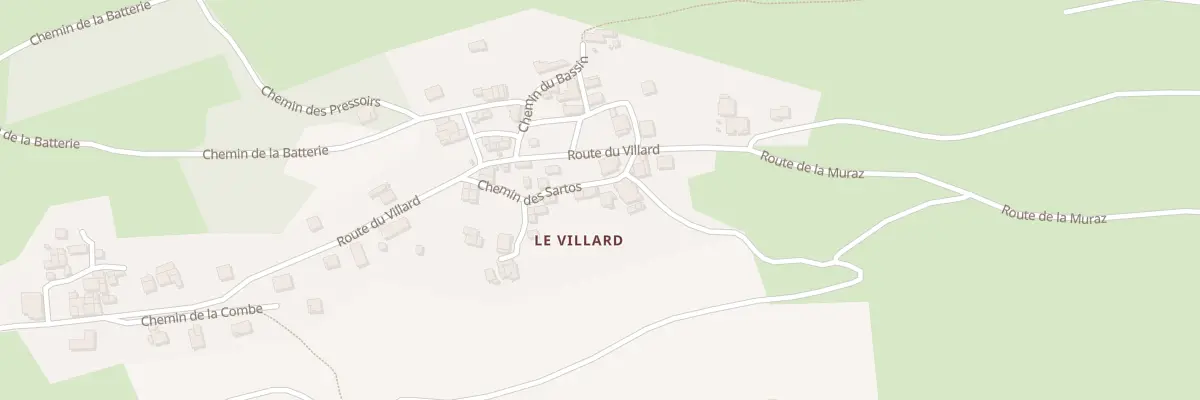 Plan du 5267 Le Villard à Aiton
