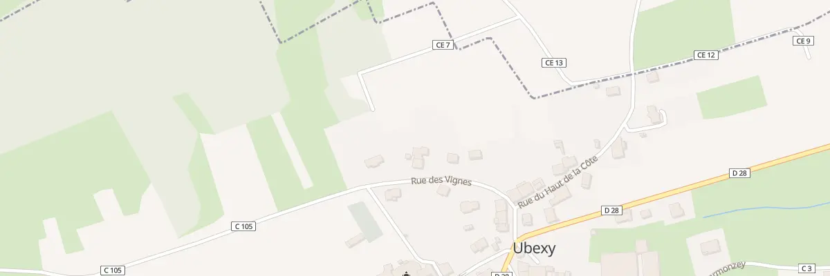 Plan du 8 Rue des Vignes à Ubexy